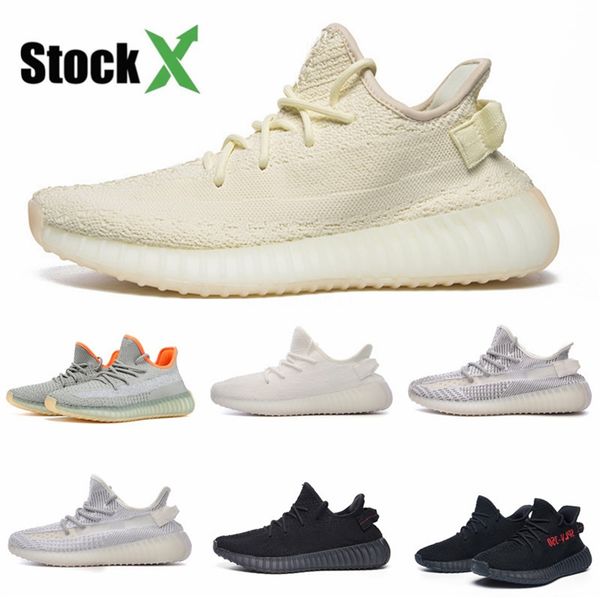 

desert sage kanye west v2 clay true form mens running shoes static reflective sesame butter zebra women sports men sneakers size 35-45 #qa92