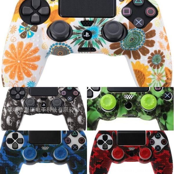 

lhy3a силиконовые ручки чехол кожи крышки для контроллер dualshock 4 для ps4 для ps4 про тонкий консоли контроллер геймпад ручка крышка анти
