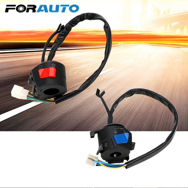 

forauto 2pcs/set horn turn signal headlight electrical start contol universal handlebar switch motorcycle switch moto parts