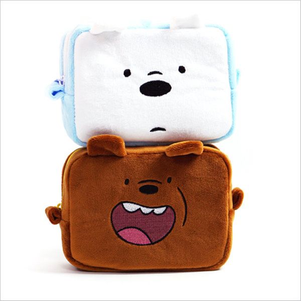 

korean cartoon cosmetic bag cute pouch plush storage bag small beautiful makeup toiletry girls travel pouch