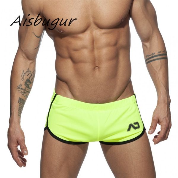 

men swim trunks 2019 lightweight running workout bodybuilding gym shorts men quick dry athletic training pace jogging sports