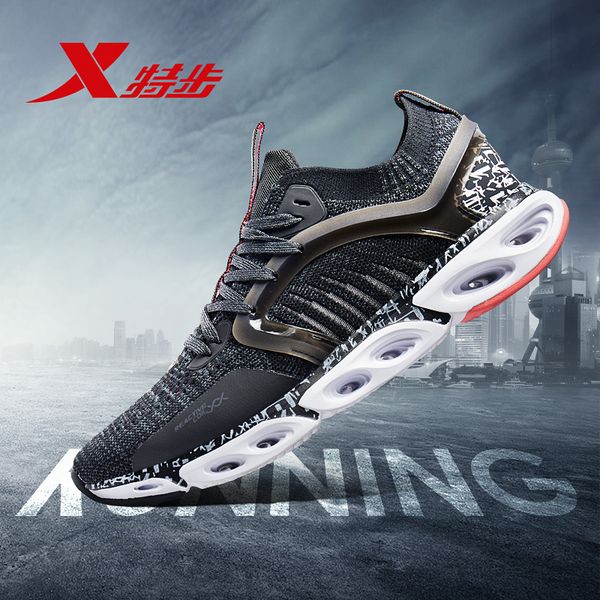 

981219110216 reactive coil xtep men running shoes breathable light mesh trainers shoes athletic men's sport sneakers