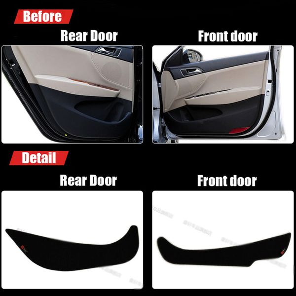 

4pcs fabric door protection mats anti-kick decorative pads for mistra