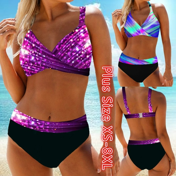 

plus size women swim wear women bathing suit women bikini set swimsuit plus size s-8xl, White;black