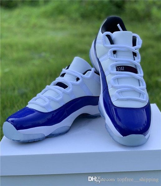 

high air authentic 11 low wmns concord white bred basketball shoes 11s men women white black retro athletic sneakers with box av2187-160