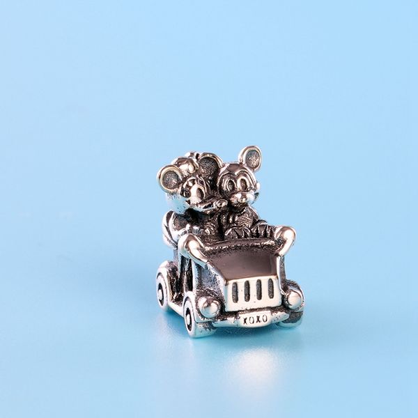 

new charm beads creative personality 925 sterling silver for pandora diy bracelet beaded ladies elegant small charm with original box, Bronze;silver