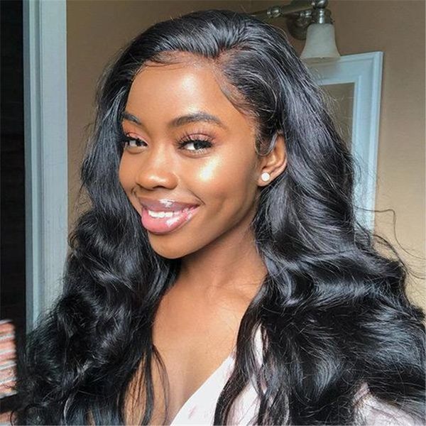Natural Color 360 Lace Wigs Body Wave Hairstyle Brazilian Human