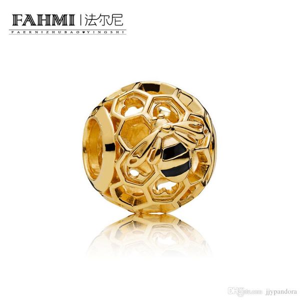 

fahmi 100% 925 sterling silver 1:1 original 767023en16 authentic temperament fashion glamour retro bead wedding women jewelry, Black