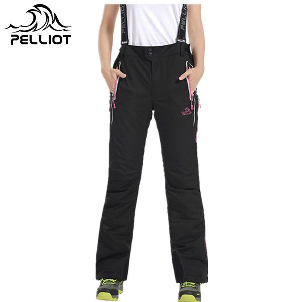 

pelliot winter ski pants women waterproof thicken warm snowboard pants ski trousers with belt outdoor sports trousers high-q xxl