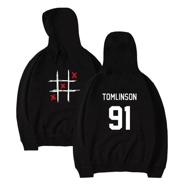 

2020 spring new pattern cross-border one-way band louistomlinson cool printed hooded sweater
