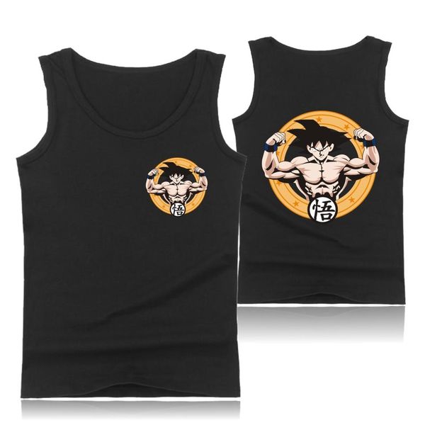 

new dragon ball tank men casual clothes dragon ball mens slim fit cosplay tshirt funny tank funny 3xl, White;black