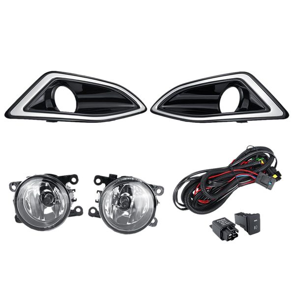 

12v car headlight assembly led fog light lamp for edge 2020 2020 with fog light bezel frame line switch