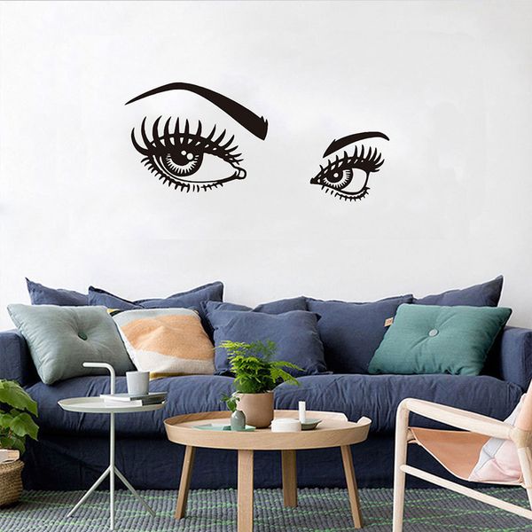 

beautiful big eyes wall sticker girls rooms bedroom sofa background decoration mural decals art pretty stickers wallpaper