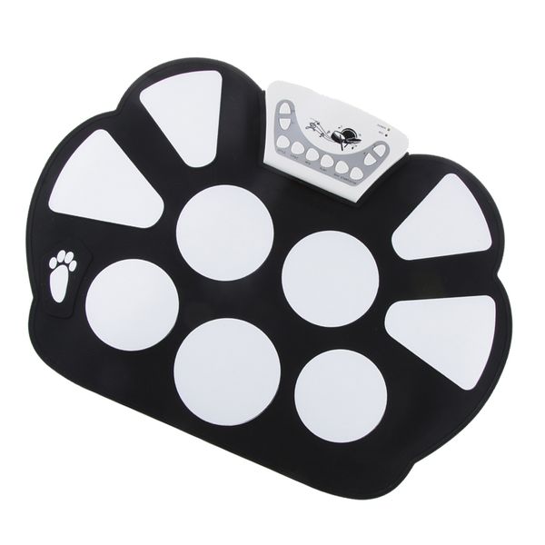 

electronic soft silicone roll up drum kit with drumstick