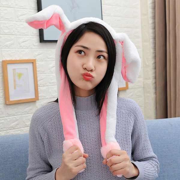 

flash ears pink plush gifts imitate girl friend joke cute funny gasbag led sweet
