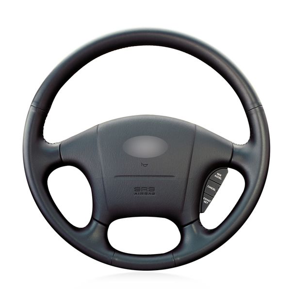 

diy black micro fiber leather car steering wheel cover for hyundai sonata 1999 2000 2001 2002 2003 2004 2005 accessories