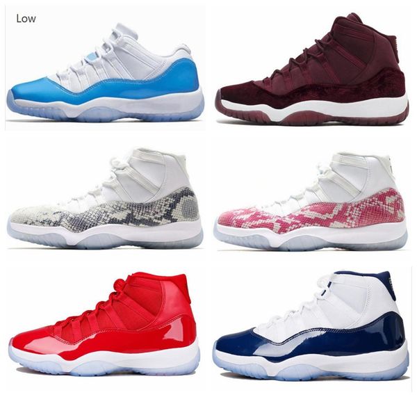 

men streetjordanoutdoor basketball shoes new 11 low gg heiress frost white blue snakeskin barons womens mens 11s with box
