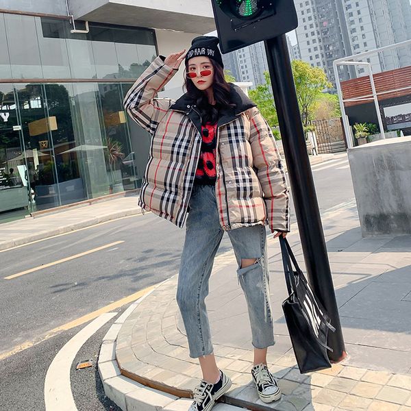 

2020 new bread down coat female korean loose little thick on both sides wear short down jacket coat wholesale women, Black