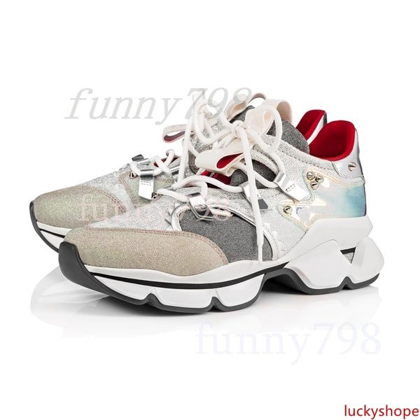 

2019 designer shoes s crystal leather sneakers men shoes women rivet spiky junior spike sock krystal donna size 36-45