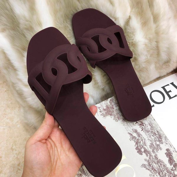 

горячие моды платформы обувь женщин дикого марочные тапочки 2020 весной новая свинья нос женщин носить флип-флоп плоских сандалий пляж обуви, Black