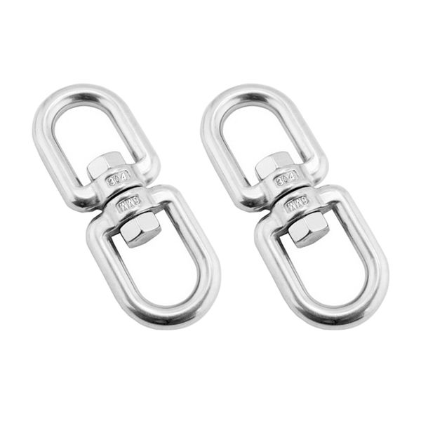 

2 pieces 304 marine grade stainless steel chain anchor swivel jaw - silver