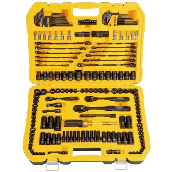

DewaltÂ® 181 piece mechanic tool et ratchet ocket park plug kit bnibli ted fo