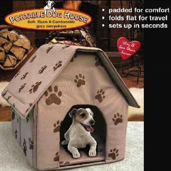 

pet dog bed foldable dog house small footprint pet bed tent cat kennel indoor portable travel house kennel puppy mat