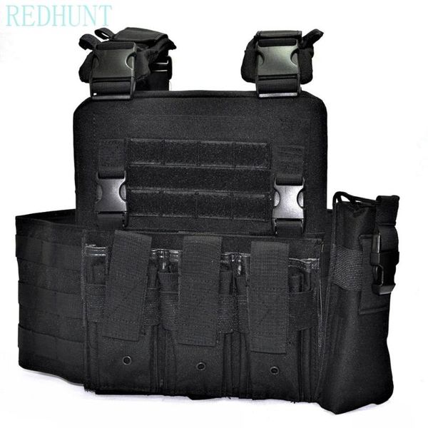 

hunting jackets 2021 ly adjustable tactical vest molle waistcoat combat cs wargame for, Camo;black