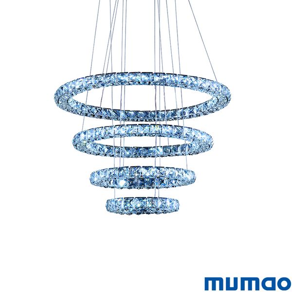 

209 led k9 cry tal pendant light lamp lu tre de cri tal u pen ion modern led 4 ring drop ceiling chandelier lighting fixture