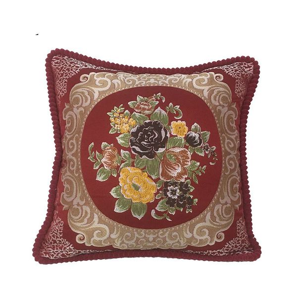 

sofa pillow chair pillow europe home cushion cover flower pillowcase sofa decoration removeable washable 48x48cm