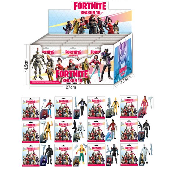 

new fortnite 8 9 10 series doll action figures with card kids toys christmas gift for children