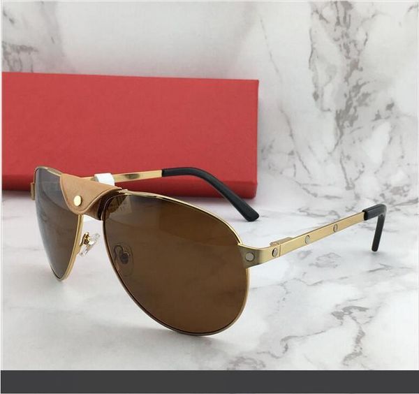 

новый дизайнер мода солнцезащитные очки 229099669 каркас кожа пилоты популярный стиль продажа объектив uv400 максимальная защита качества ey, White;black