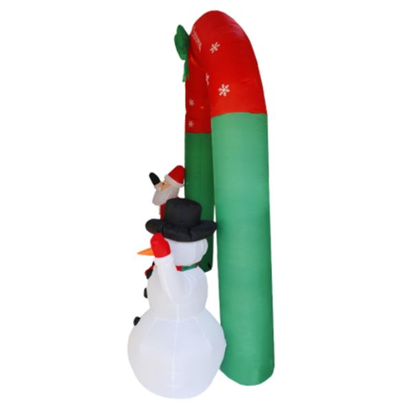 

2.4m inflatable arch door santa claus snowman christmas outdoor ornaments xmas new year party home shop yard garden decoration