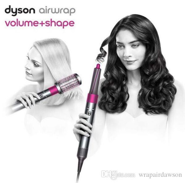 

outlet new iron fuchsia electric dawsonairwrapyy complete styler 4 curling barrels 2 smoothing brushes volumizing brush professional salon