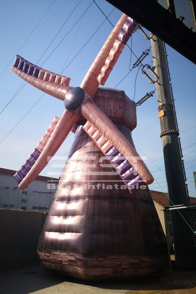 

12m(h) customized outdoor decorative inflatable windmill