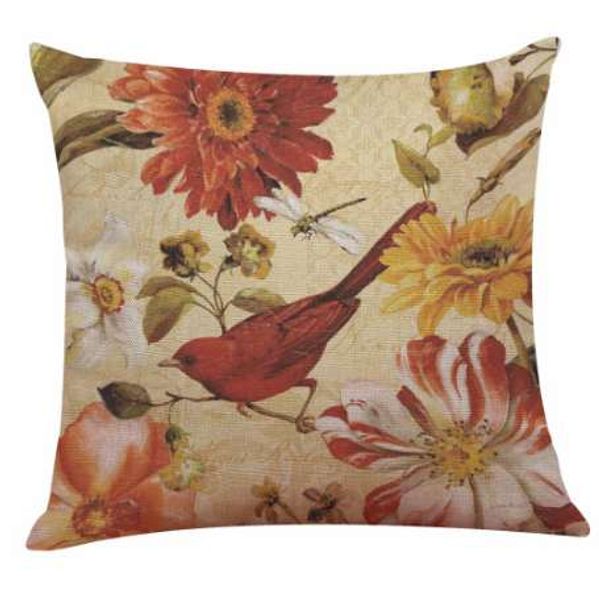 Pillowcase Butterfly Love Flower Bird Pillow Cover Cotton And
