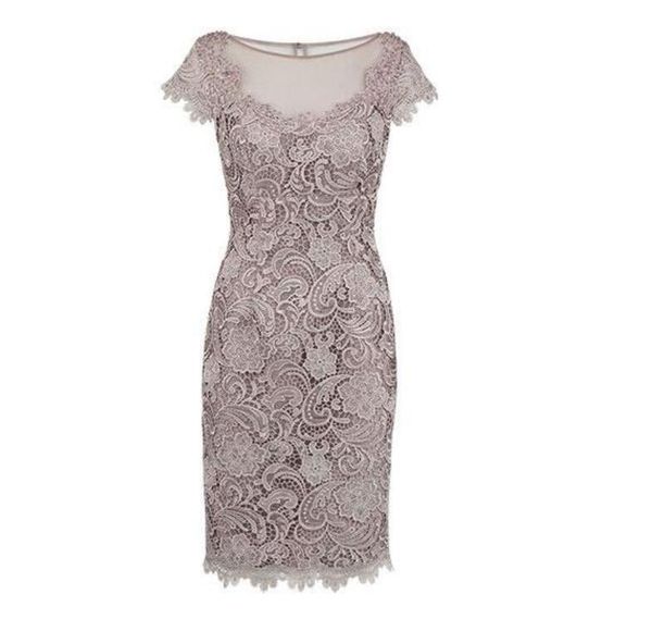 

selling knee legnth lace mother of the bride dresses for wedding party, Black;coppery