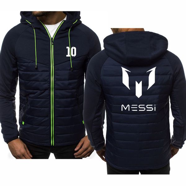 

men hoodie for messi print sportwear mens jacket spring autumn sweatshirts casual coat zipper hooded male clothing