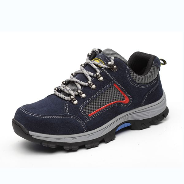 

new 2019 men boots work safety shoes men footwear fashion ankle shoes puncture proof boots comfortable industrial for, Black