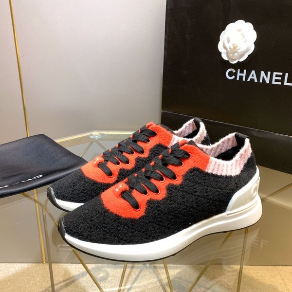 

new luxury ladies casual shoes fashion design brand winter women's shoes platform woolen material non-slip sole jred, Black