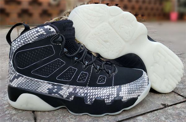 

2019 9s snakeskin men basketball shoes with original box 9s trainer wholesale sneaker price