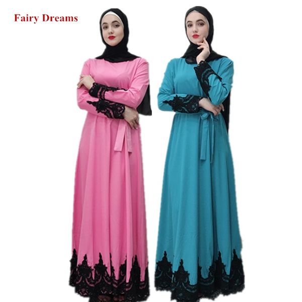 

hijab abaya dubai moroccan turkish turkey women bandage muslim dress bangladesh kaftan islamic clothing pink blue caftan robe, Red