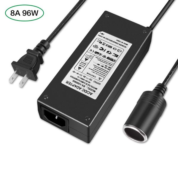 

100-240v to 12v 6a/8a/10a car cigarette lighter ac-dc power converter adapter inverter supply transformer 110v 220v