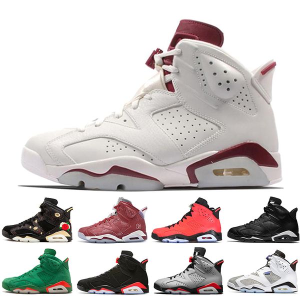 

Newest 2019 Bred VI 6 6s Mens Basketball Shoes Infrared 23 3M Reflective Tinker Slam Dunk UNC CNY Wheat Men Sport Sneakers Designer Trainers
