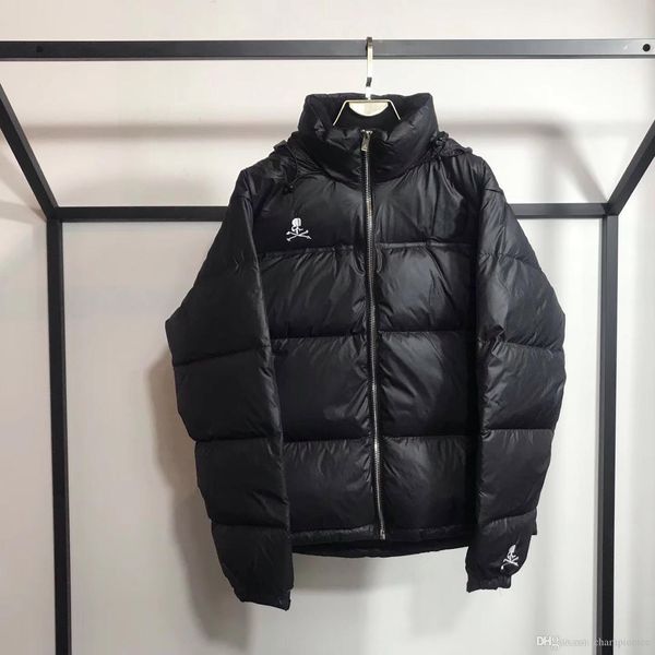

new cooperation mastermind world down jacket mm fashion thick outerwear winter windproof down jacket size s, Black