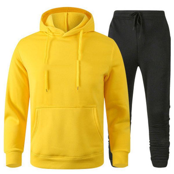 

2020 осень и зима новый балахон уличных мужчин и женщин прилив бренда свитер костюме фуфайки tw, Black