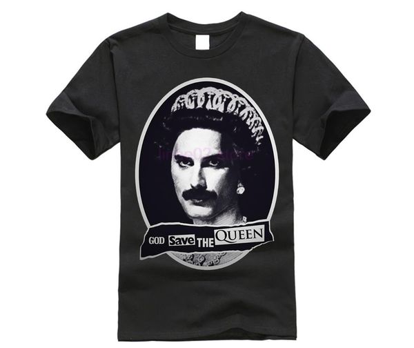 

freddie mercury - god save the queen shirt tshirt m58 lgbt, White;black