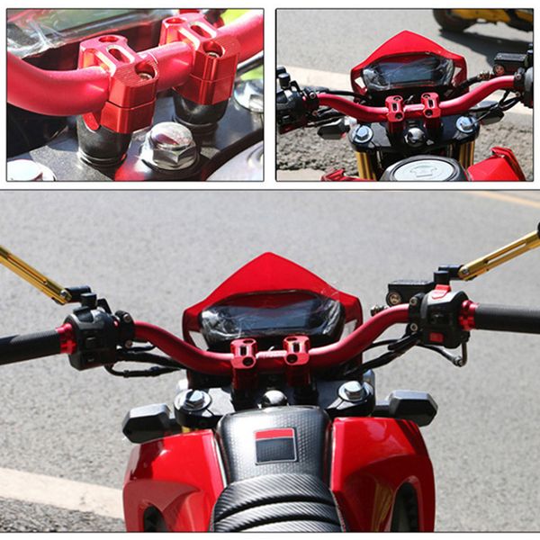 

1 pair 7/8 inch 22mm motorcycle handlebar handle fat bar mount clamps riser universal b88