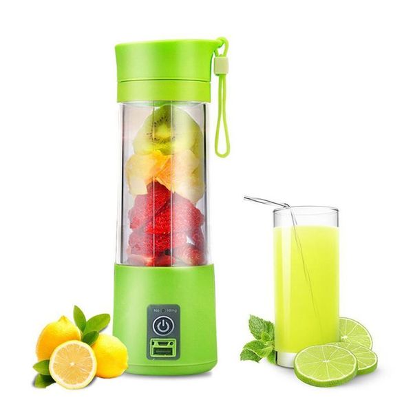 

новый дизайн 380ml портативный usb сок соковыжималка кубок аккумуляторный блендер extractor фруктовые инструменты овоща кухонные принадлежно