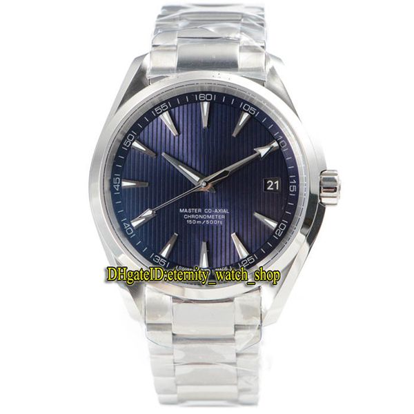 

tz version aqua terra 150m series 231.10.42.21.03.003 blue dial 8500 mechanical automatic mens watch 316l steel-band sport watches, Slivery;brown